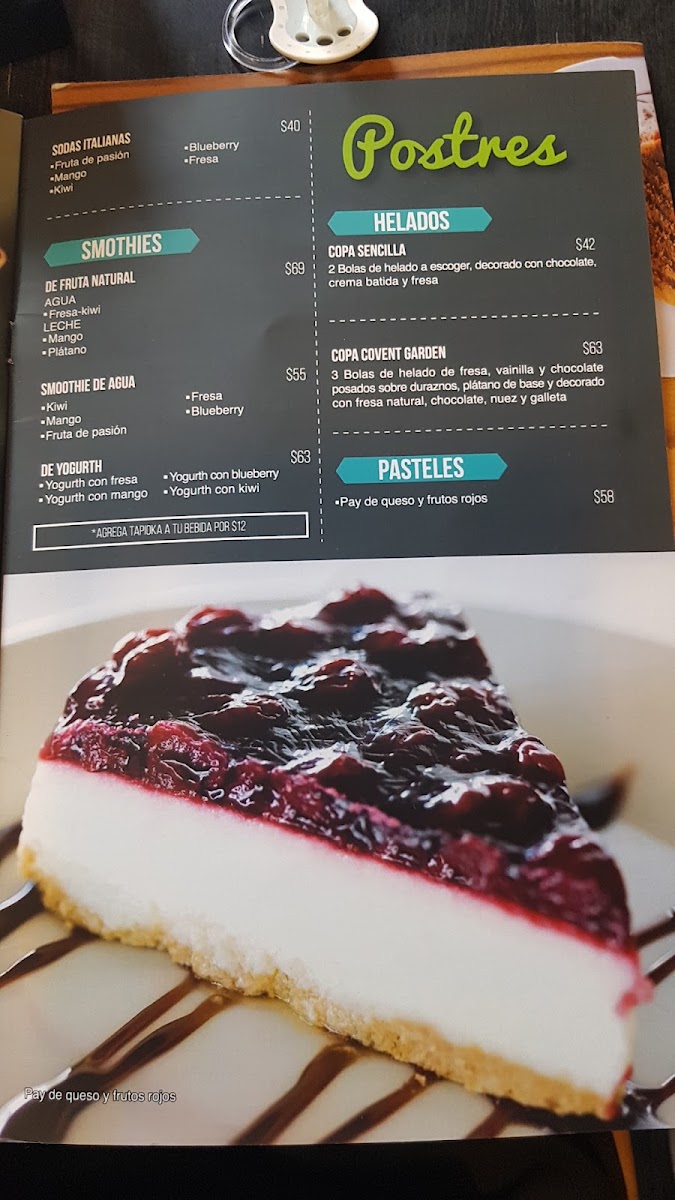 Covent Garden Cafe & Crepas Menu - Image 5